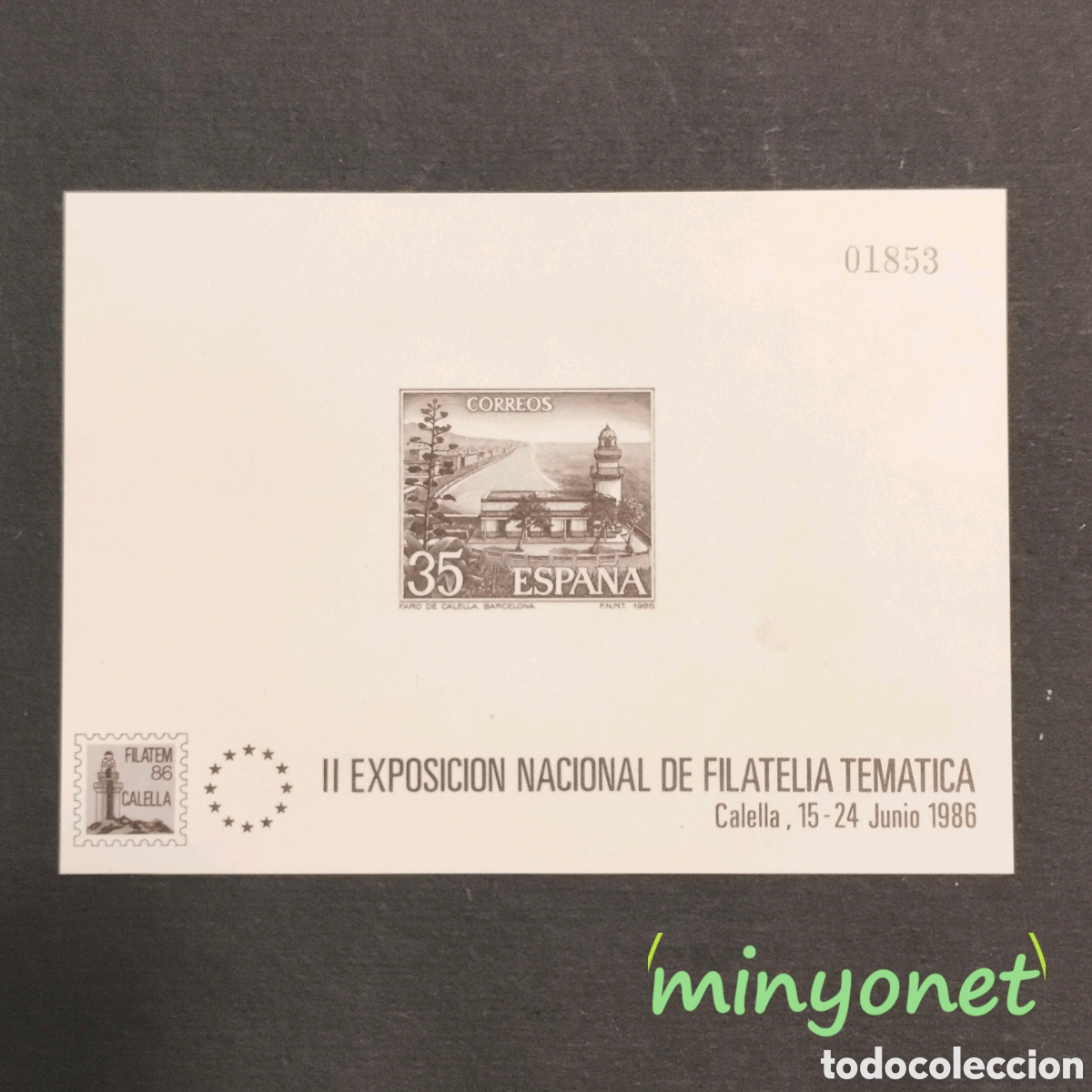 Timbres: Prueba de artista Filatem 86 II Exposicion nacional de Filat&eacute;lia tem&aacute;tica