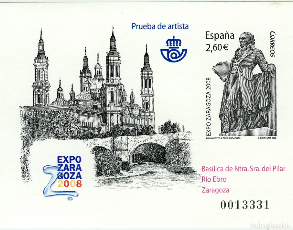 Sellos: Prueba de Artista Expo Zaragoza 2008