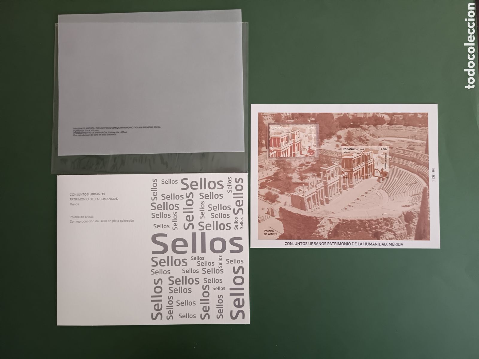 Sellos: PRUEBA DE ARTISTA 2024 - PATRIMONIO DE LA HUMANIDAD M&Eacute;RIDA