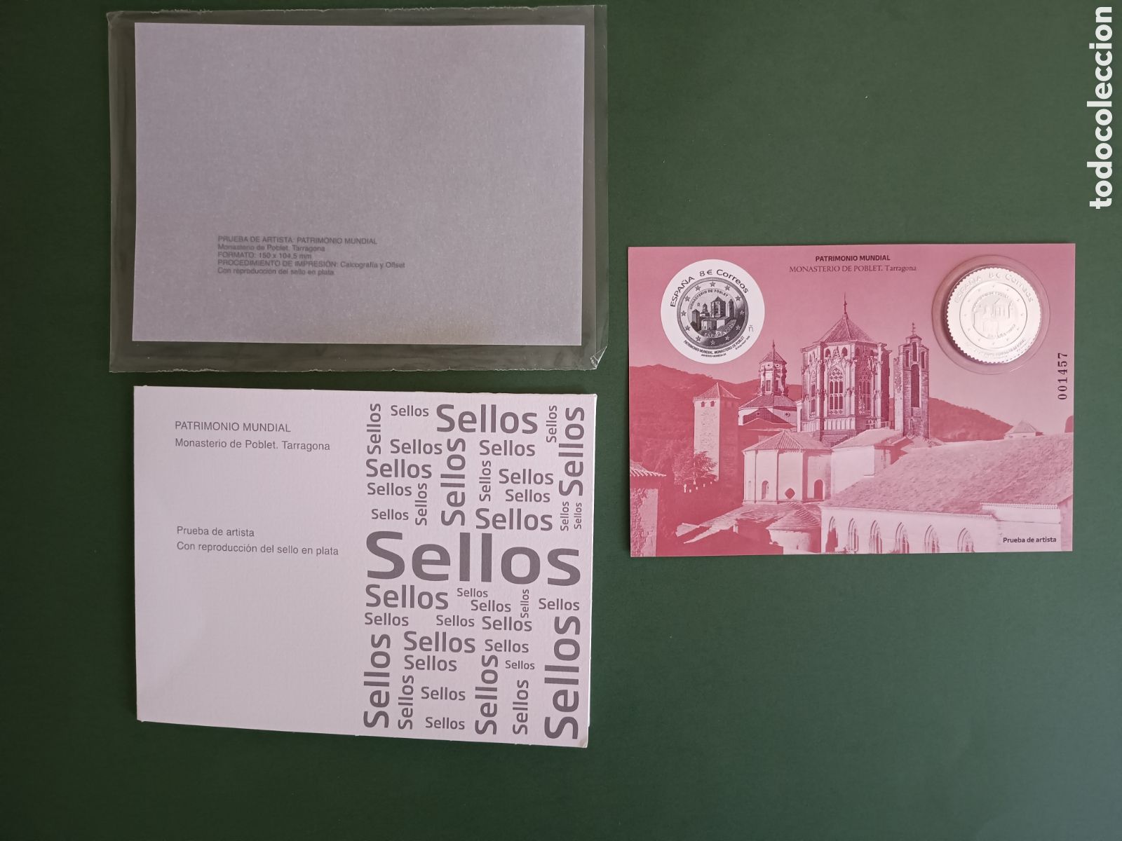 Sellos: PRUEBA DE ARTISTA 2026 - PATRIMONIO MUNDIAL MONASTERIO DE POBLET