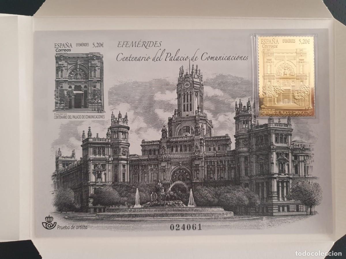 Sellos: PRUEBA OFICIAL / ARTISTA ESPA&Ntilde;A 2019 PALACIO COMUNICACIONES SELLO ORO DORADO
