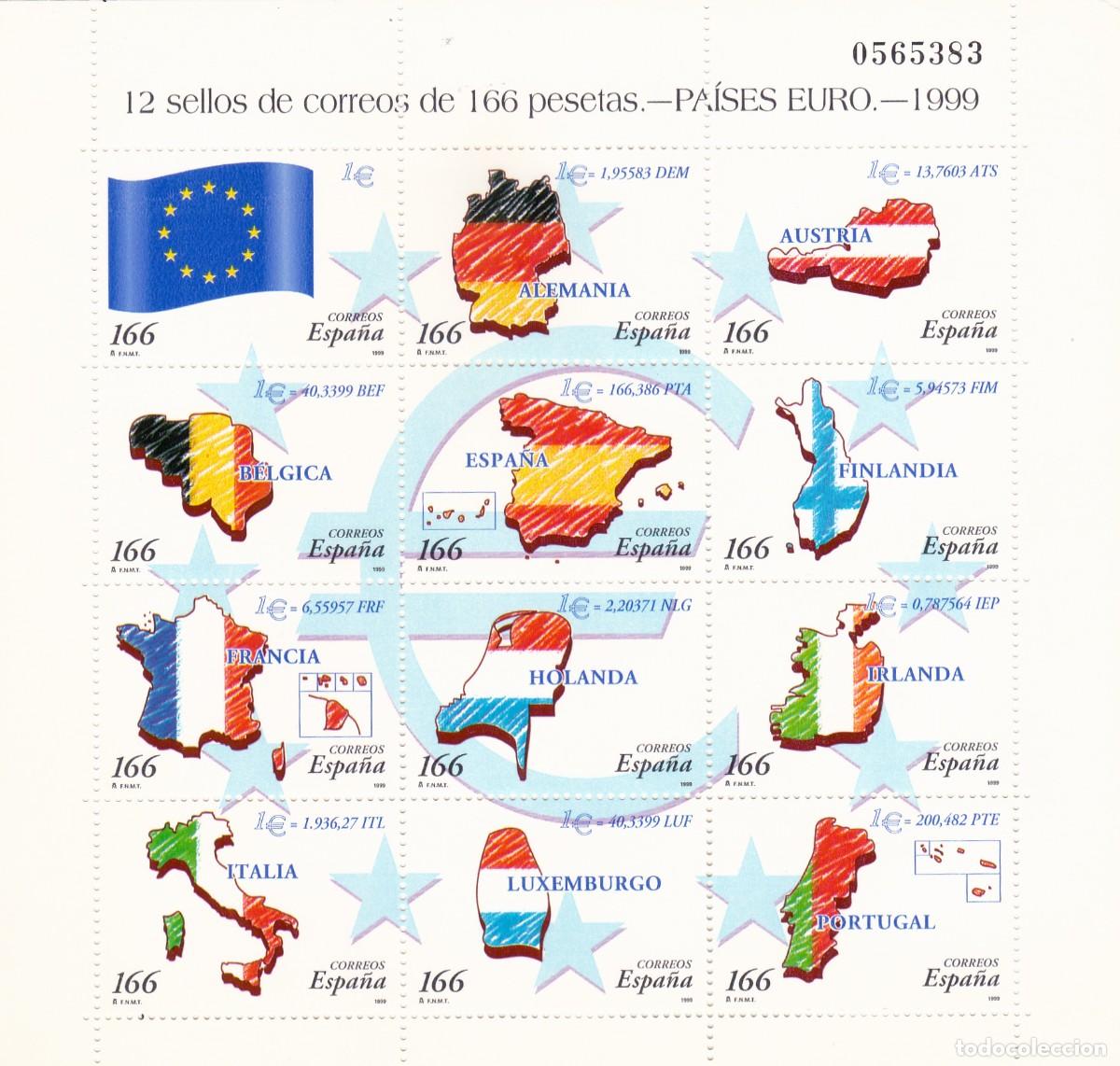 Sellos: SELLOS 1999 - PAISES DEL EURO - (MP 63) (NUEVOS)
