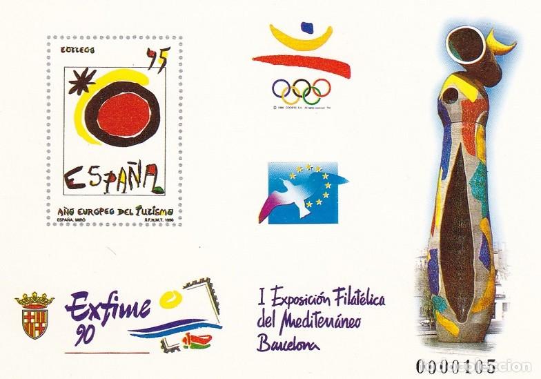 Sellos: Prueba Oficial N&ordm; 22 - Exfime 90 - I Exposici&oacute;n Filat&eacute;lica del Mediterr&aacute;neo Barcelona - Turismo 1990