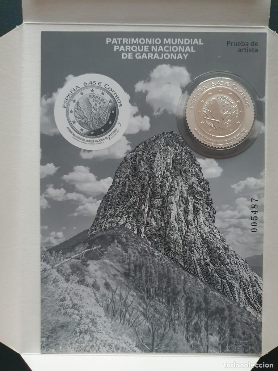 Sellos: EDIFIL 159 PRUEBA OFICIAL ARTISTA SELLO PLATA GARAJONAY ESPA&Ntilde;A 2022