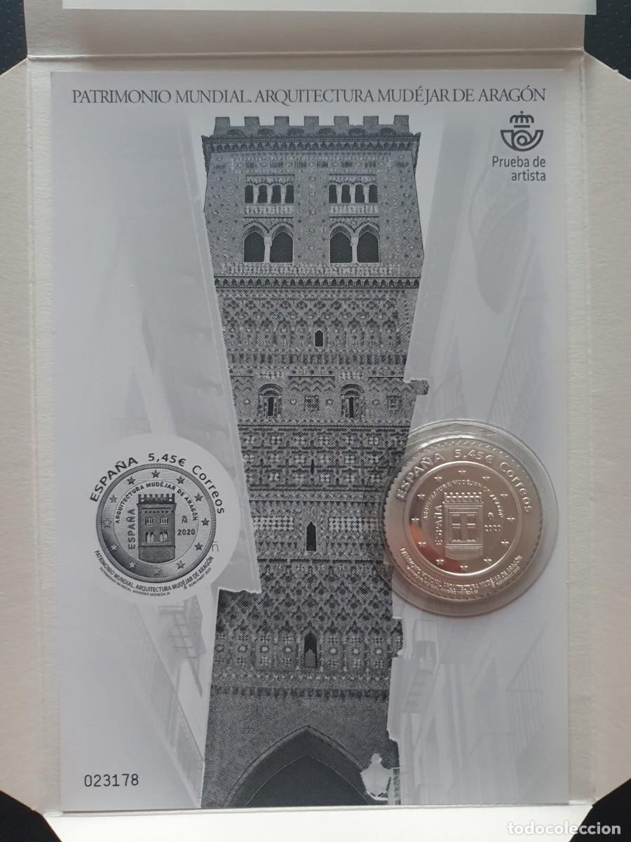 Sellos: PRUEBA OFICIAL ARTISTA SELLO PLATA PATRIMONIO MUNDIAL ARAGON MUDEJAR 2020