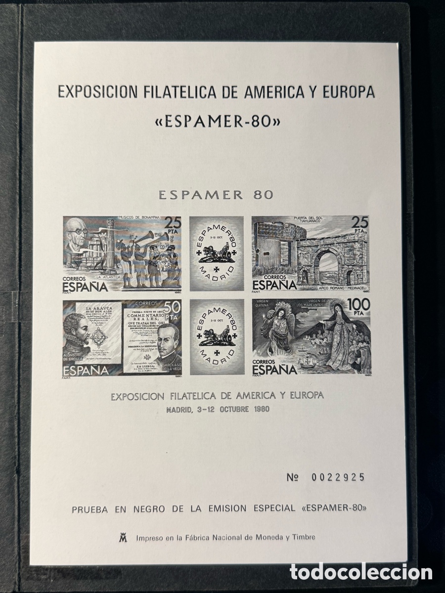 Sellos: Espa&ntilde;a. 1980. Juan Carlos I. Espamer 80. Edifil 3. Nuevo (*)