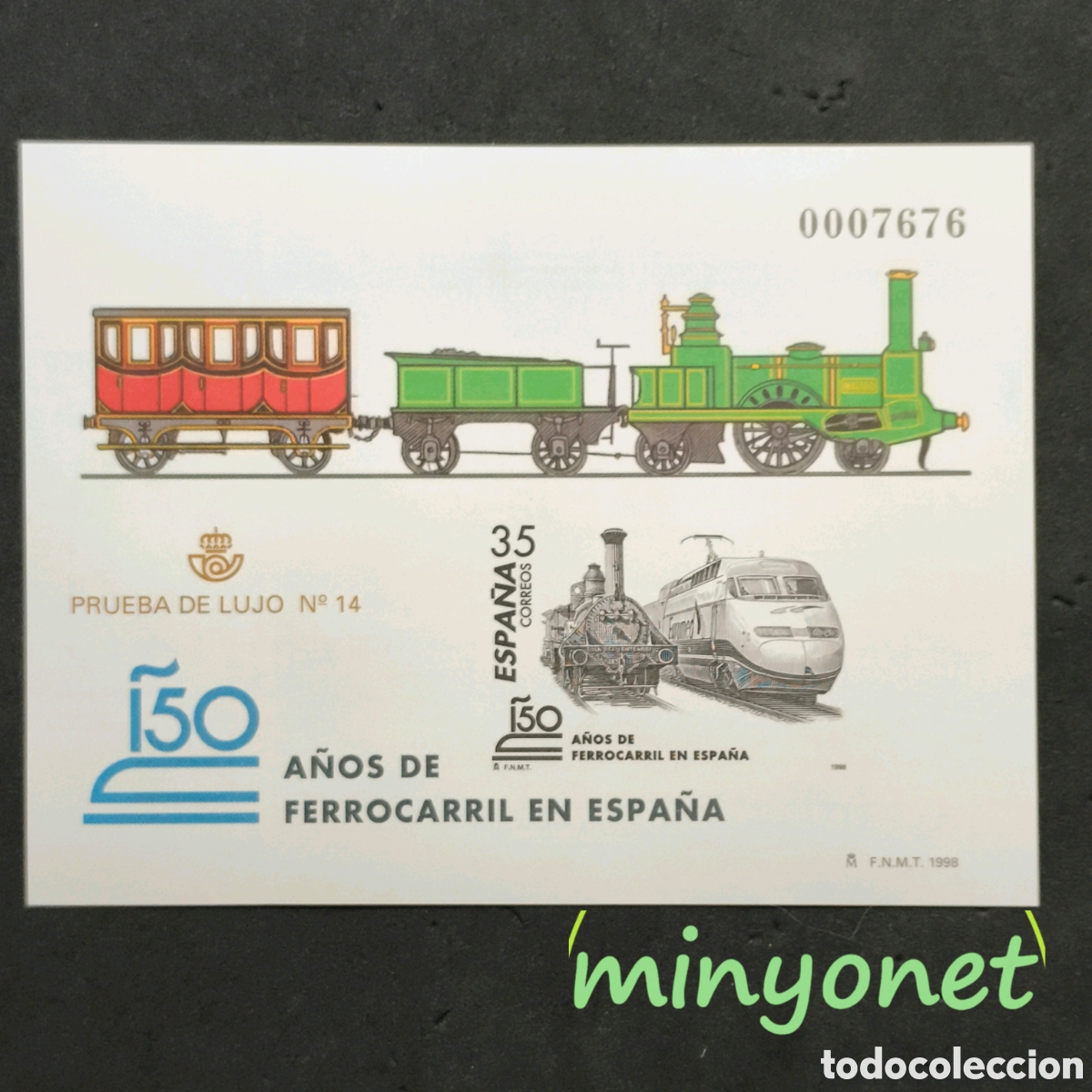 Sellos: Prueba de lujo N&deg; 14 (67) de 1998 - 150 a&ntilde;os Ferrocarril
