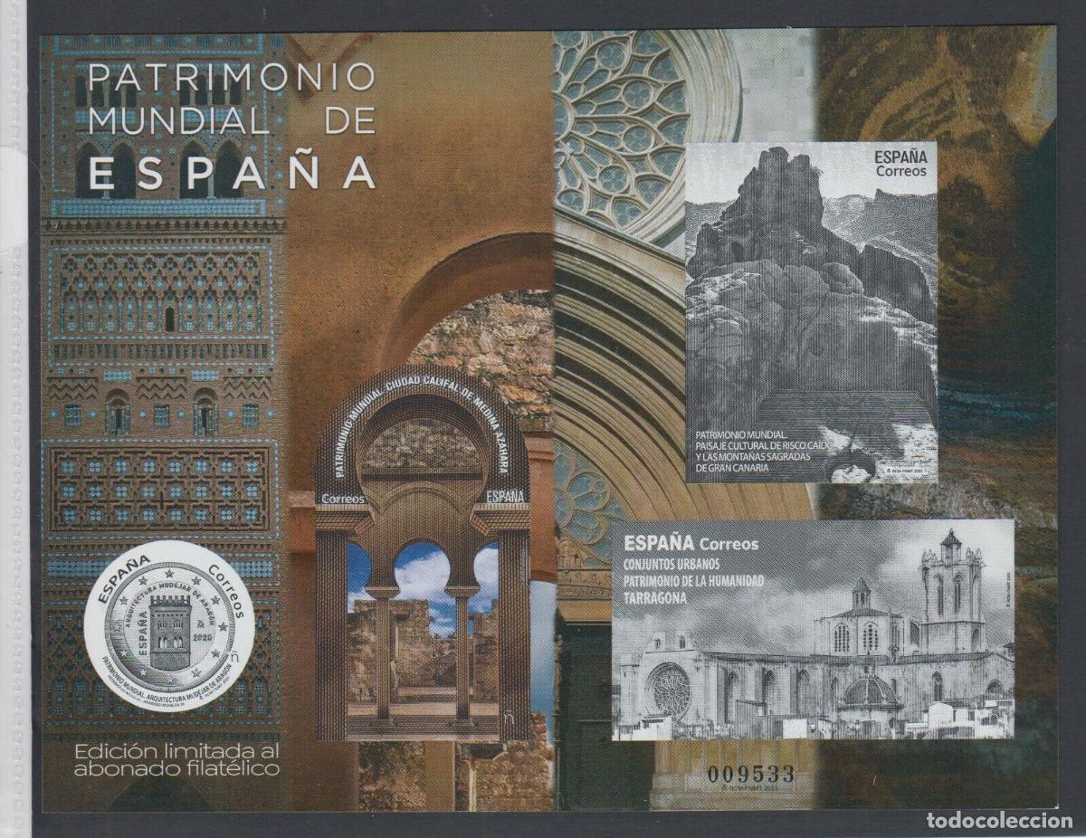 Timbres: Sellos Espa&ntilde;a a&ntilde;o 2020 prueba calcografica Patrimonio Mundial