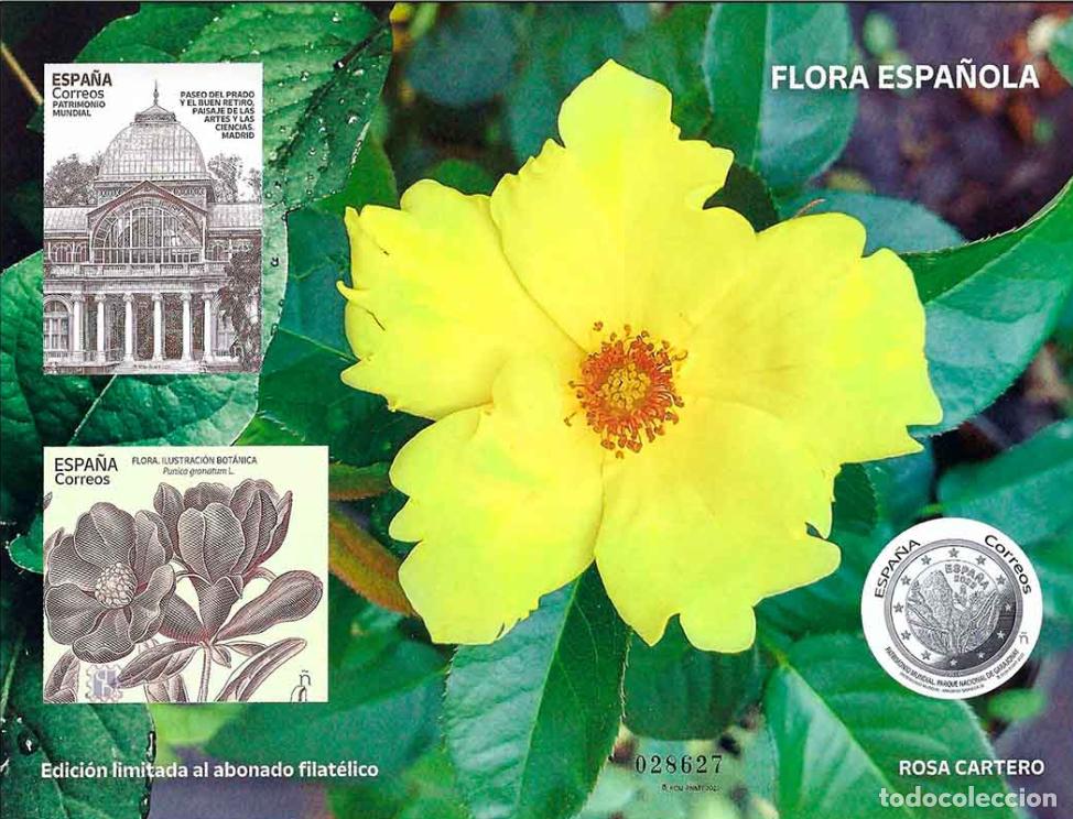 Sellos: Sellos Espa&ntilde;a a&ntilde;o 2022 prueba calcografica Flora Espa&ntilde;ola