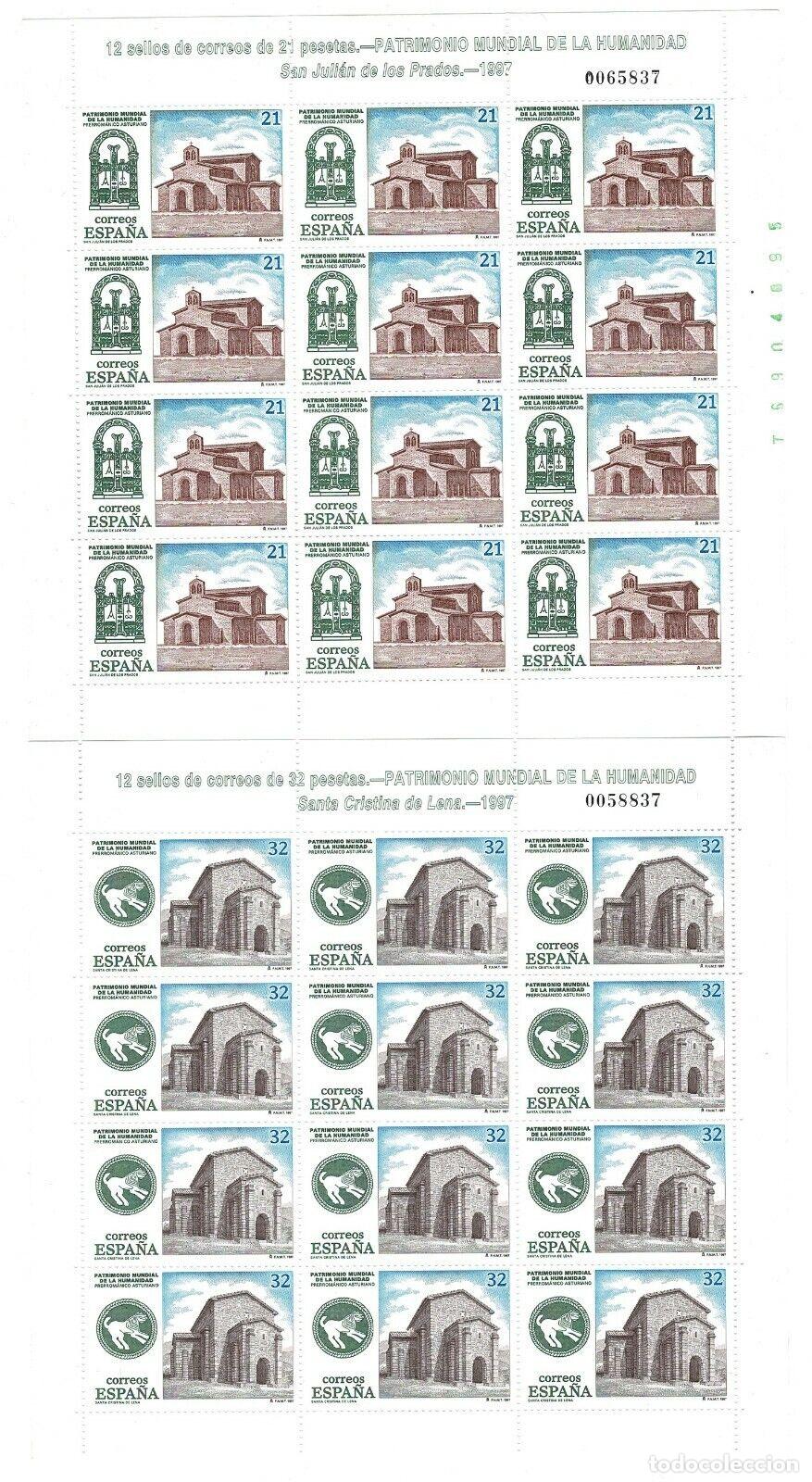 Sellos: Sellos Espa&ntilde;a A&ntilde;o 1997 minipliego n&ordm;57/58 Patrimonio de la humanidad valor catalogo 20,40&euro;