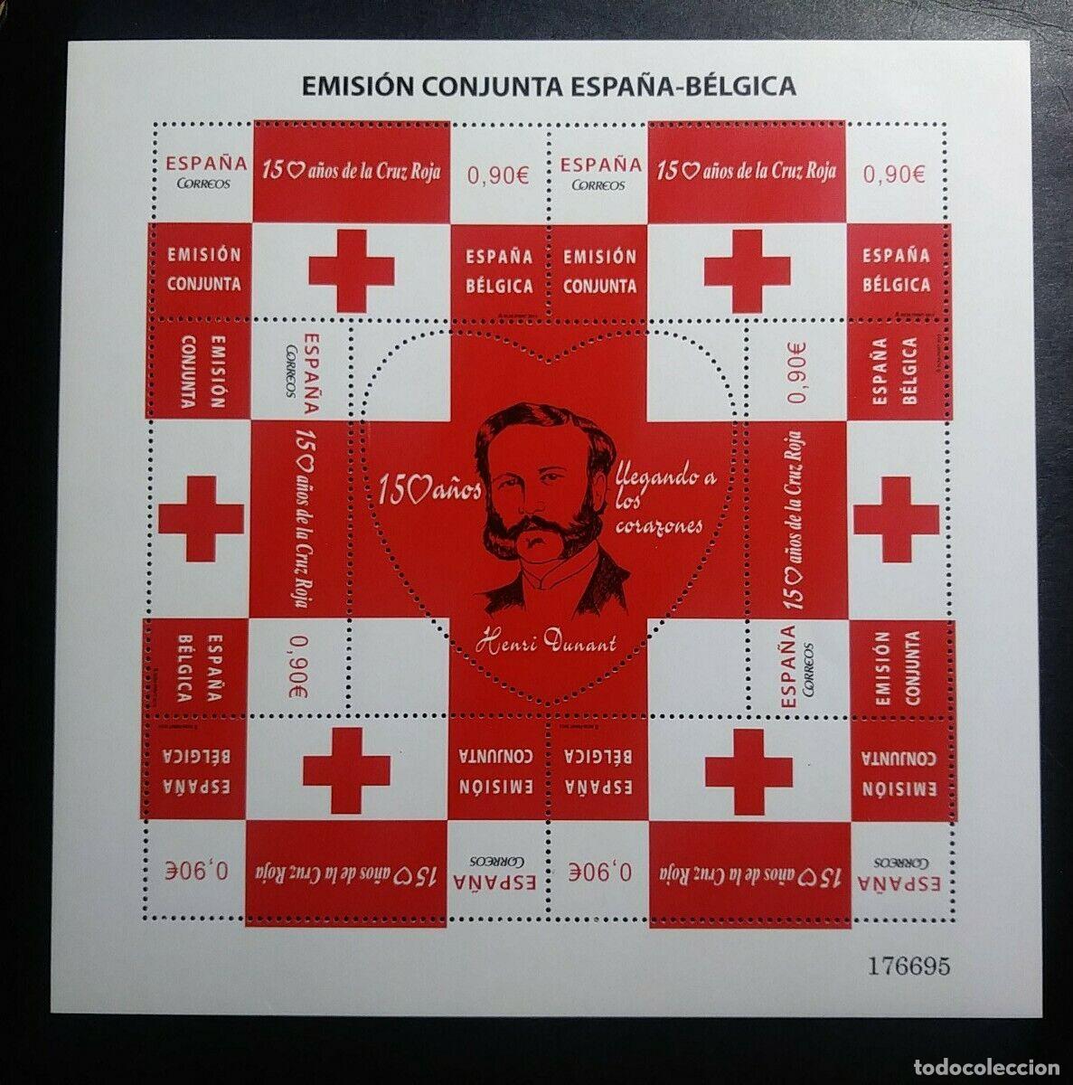 Sellos: Sellos Espa&ntilde;a A&ntilde;o 2013 minipliego n&ordm;90 150 a&ntilde;os cruz roja valor catalogo 14,00&euro;
