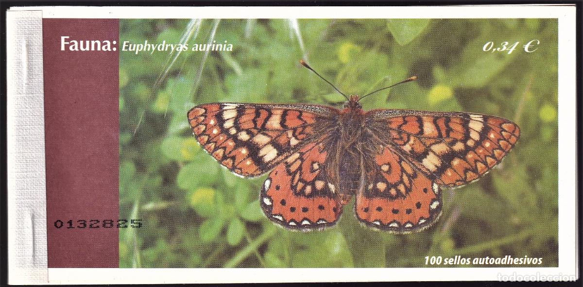 Timbres: Sellos Espa&ntilde;a, Carne de 100 sellos 2010 Euphydryas aurunia Valor de catalogo 100,00 euros a facial
