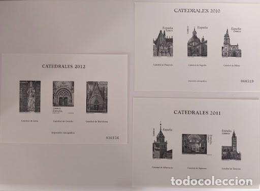 Sellos: Pruebas Oficiales de Grabado en Calcograf&iacute;a de la serie &rdquo;Catedrales&rdquo;, correspondientes a los a&ntilde;os 20