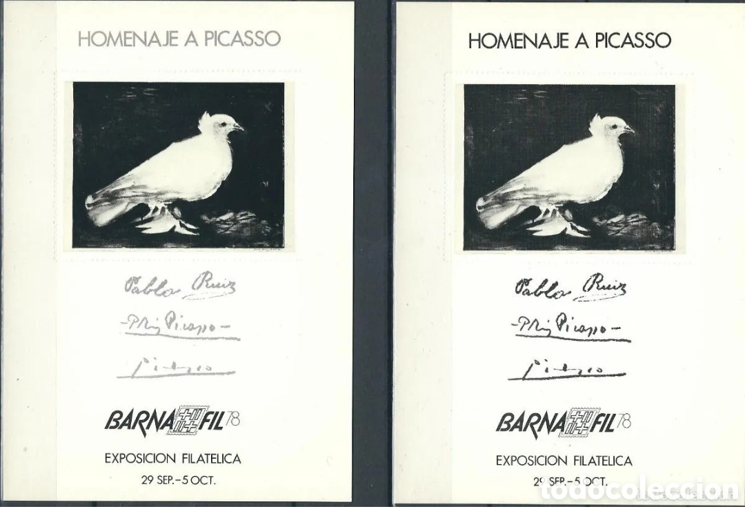 Sellos: ESPA&Ntilde;A 1978 - EXPOSICI&Oacute;N FILAT&Eacute;LICA BARNAFIL 78 - HOJAS RECUERDO EDIFIL N&ordm; 69/70