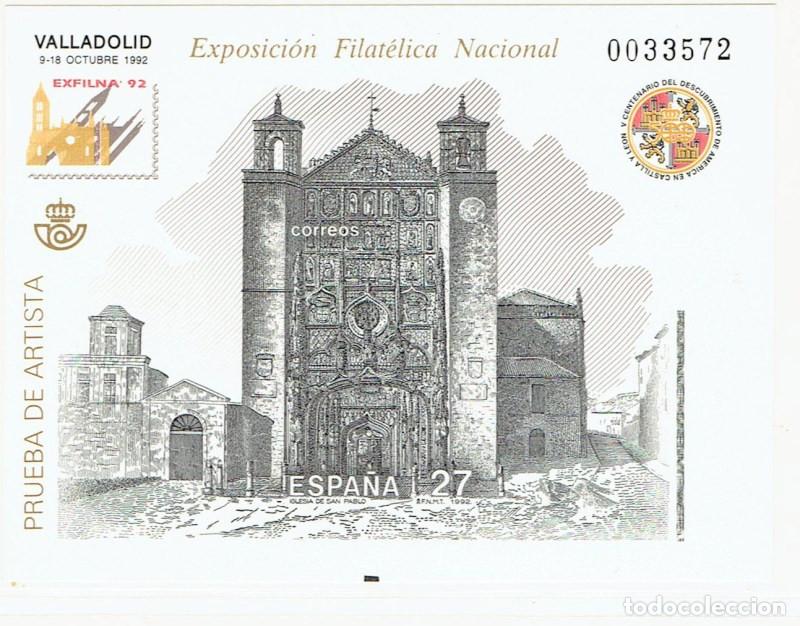 Sellos: FA5978. Prueba oficial, 1992, Exposicion Filatelica Nacional EXFILNA-92 Valladolid