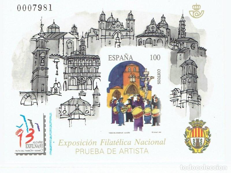Sellos: FA5980. Prueba oficial, 1993, Exposicion Filatelica Nacional EXFILNA-93 Alca&ntilde;iz