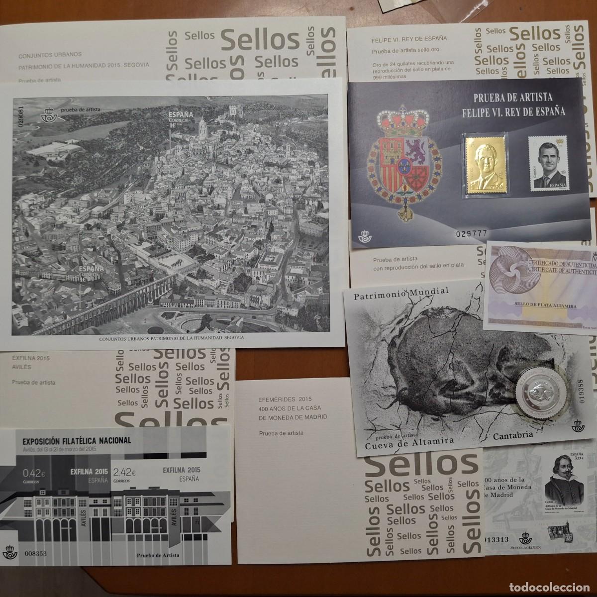 Sellos: SUPER Oferta Pruebas de lujo a&ntilde;o 2015 completo con carpetillas valor de catalogo 114&euro;