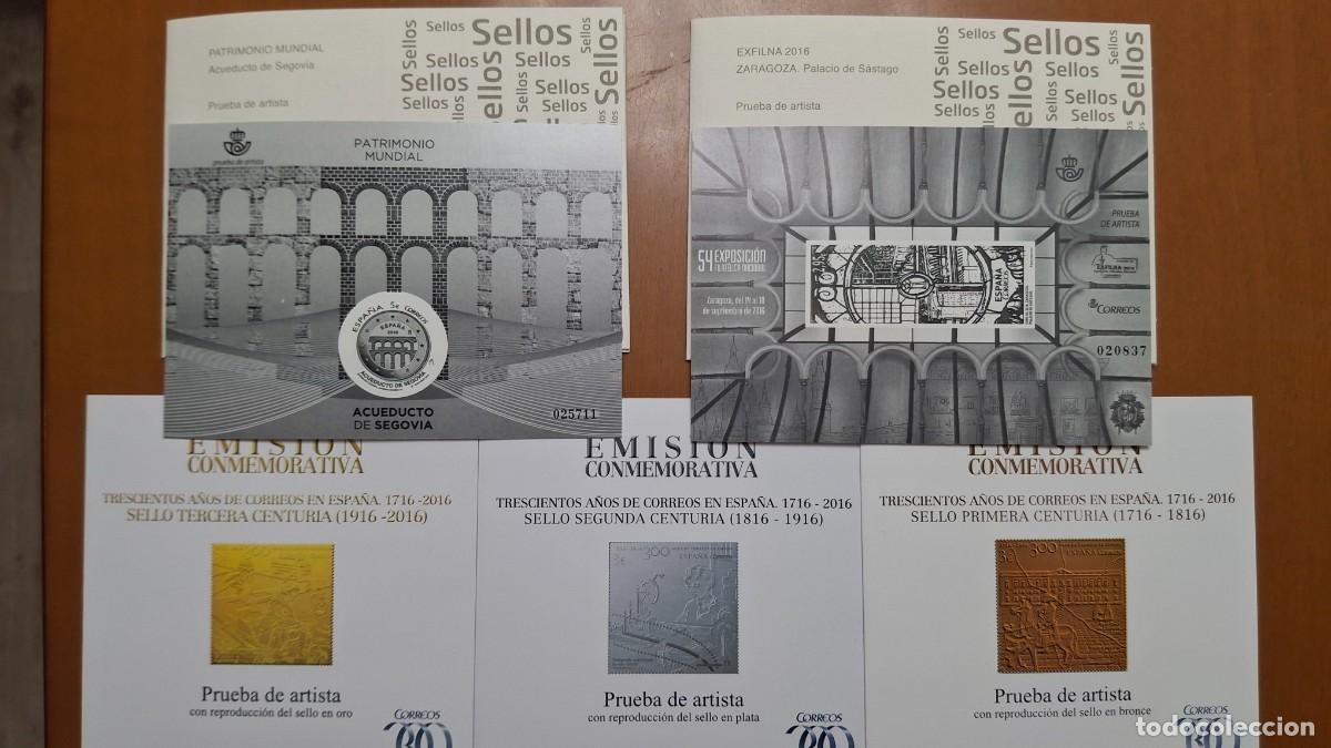 Sellos: SUPER Oferta Pruebas de lujo a&ntilde;o 2016 completo con carpetillas valor de catalogo 122&euro;