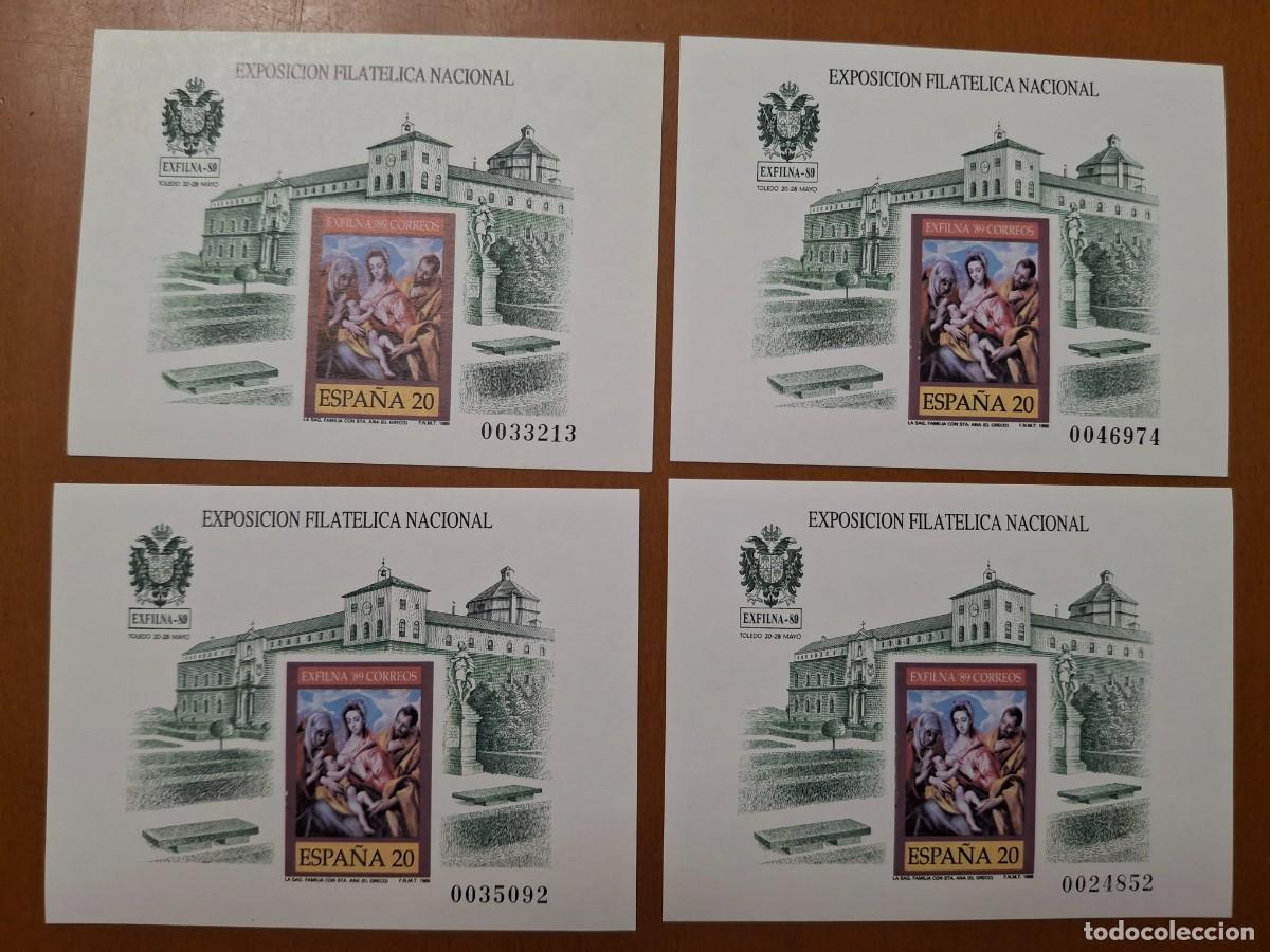 Sellos: SUPER Oferta 4 Pruebas de lujo N&ordm; 19 a&ntilde;o 1989 valor de catalogo 60&euro;