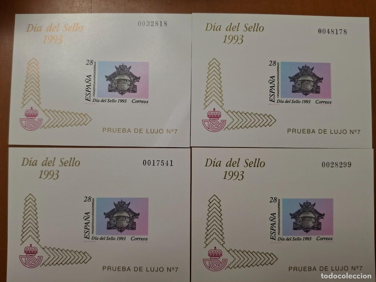 Sellos: SUPER Oferta 4 Pruebas de lujo N&ordm; 28 a&ntilde;o 1993 valor de catalogo 72&euro;