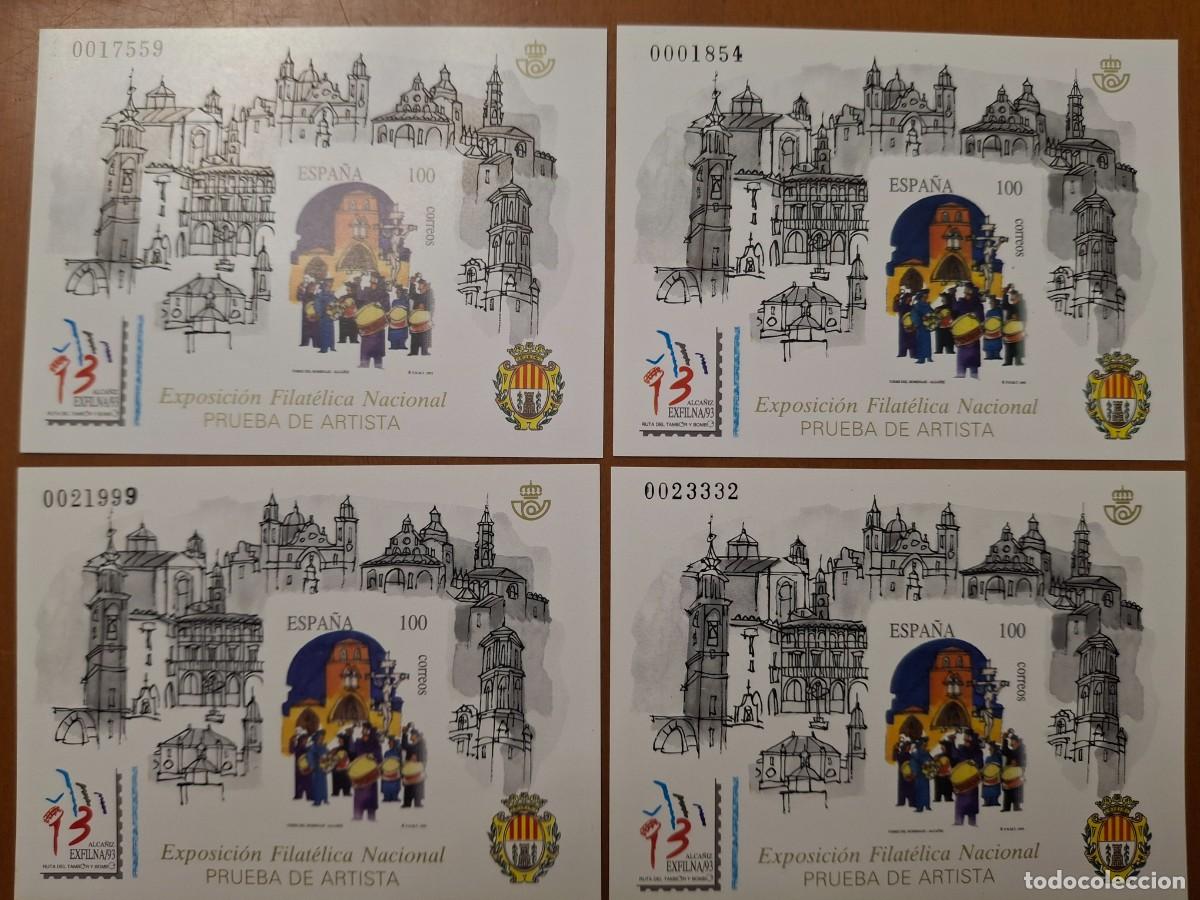 Sellos: SUPER Oferta 4 Pruebas de lujo N&ordm; 29 a&ntilde;o 1993 valor de catalogo 72&euro;