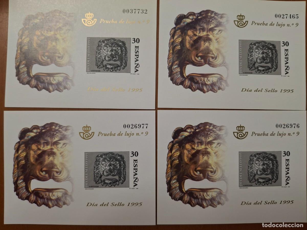 Sellos: SUPER Oferta 4 Pruebas de lujo N&ordm; 34 a&ntilde;o 1995 valor de catalogo 100&euro;