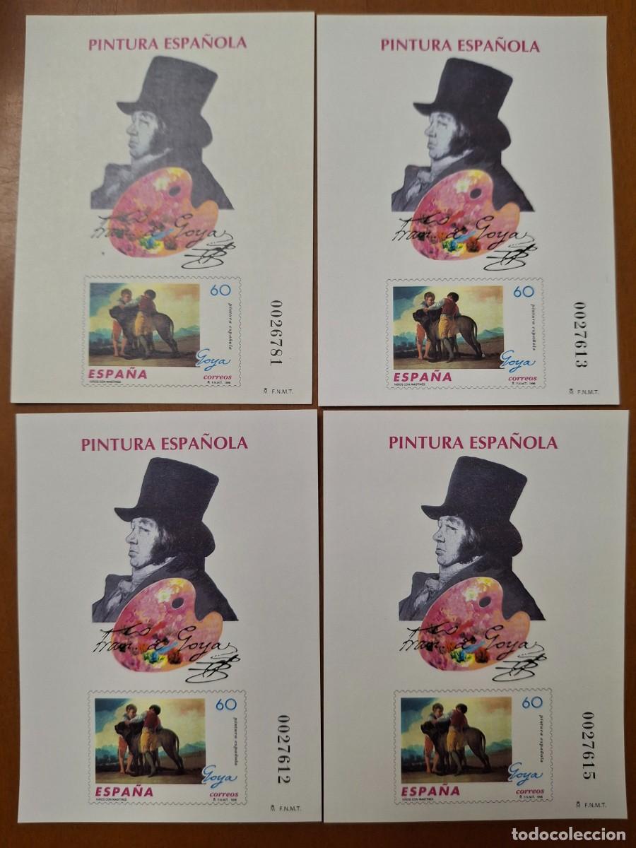 Sellos: SUPER Oferta 4 Pruebas de lujo N&ordm; 60 a&ntilde;o 1996 valor de catalogo 60&euro;