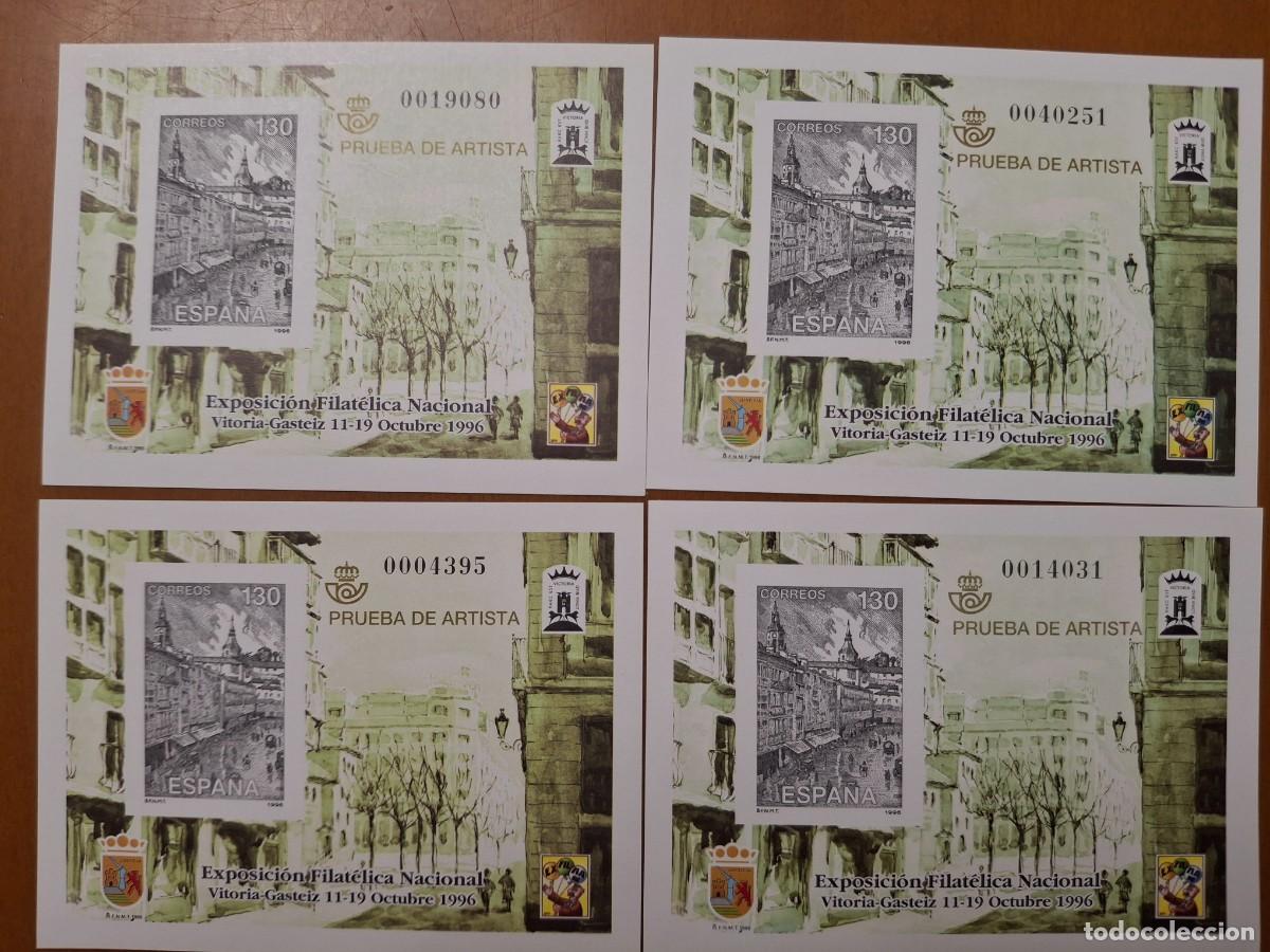 Sellos: SUPER Oferta 4 Pruebas de lujo N&ordm; 61 a&ntilde;o 1996 valor de catalogo 60&euro;