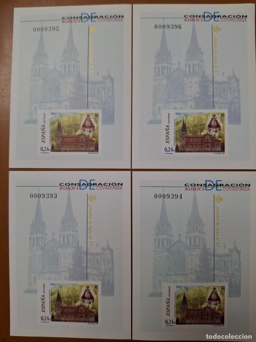 Sellos: SUPER Oferta 4 Pruebas de lujo N&ordm; 74 a&ntilde;o 2001 valor de catalogo 48&euro;