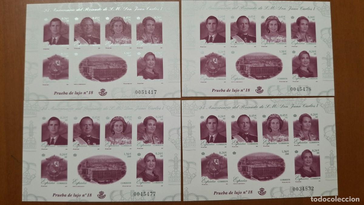Sellos: SUPER Oferta 4 Pruebas de lujo N&ordm; 76 a&ntilde;o 2001 valor de catalogo 48&euro;