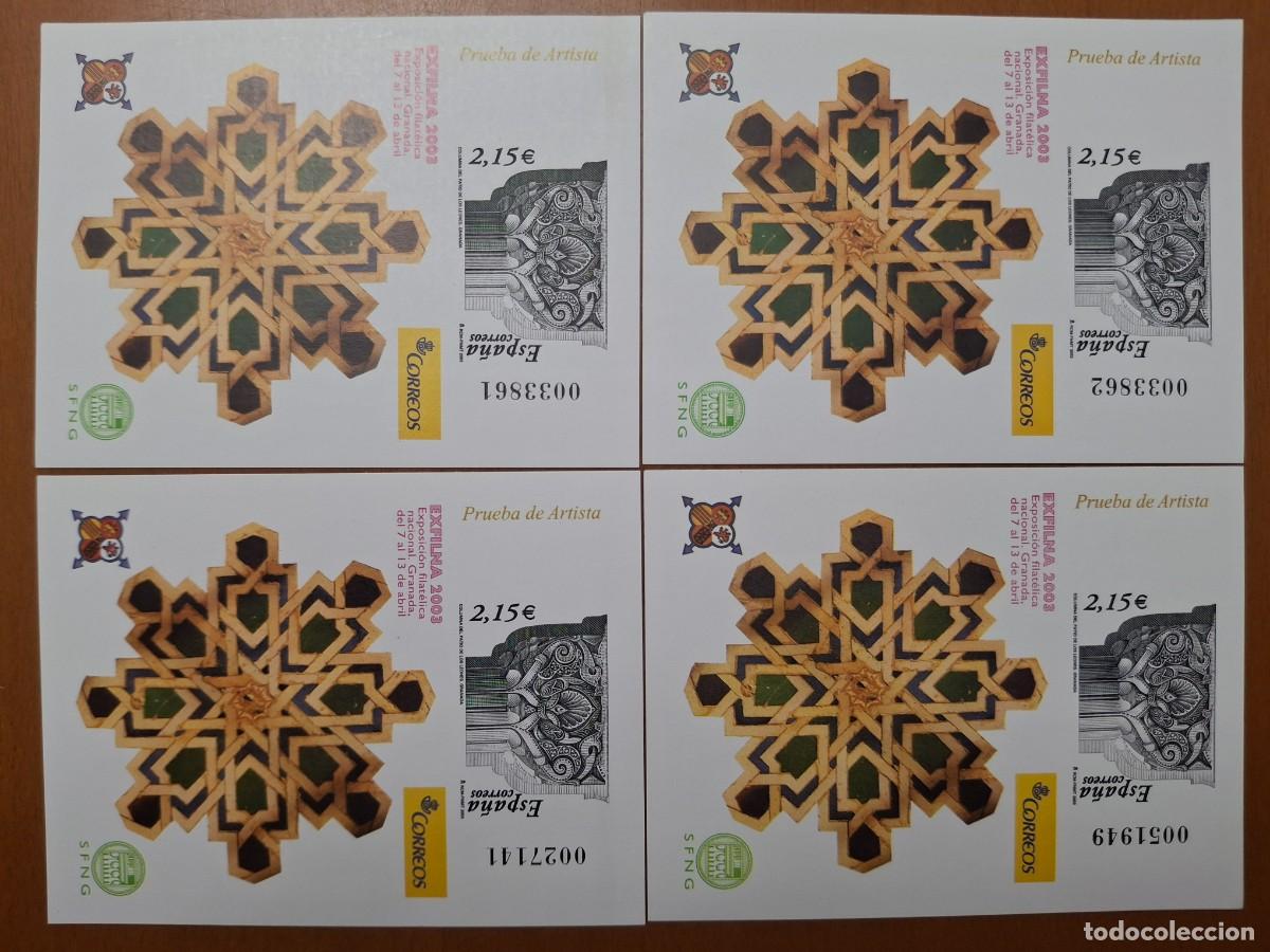 Sellos: SUPER Oferta 4 Pruebas de lujo N&ordm; 80 a&ntilde;o 2003 valor de catalogo 48&euro;