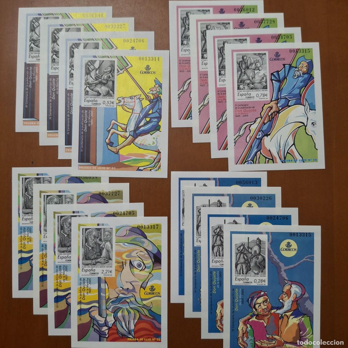 Sellos: SUPER Oferta 4 Pruebas de lujo N&ordm; 86/89 a&ntilde;o 2005 valor de catalogo 96&euro; diferente numeracion
