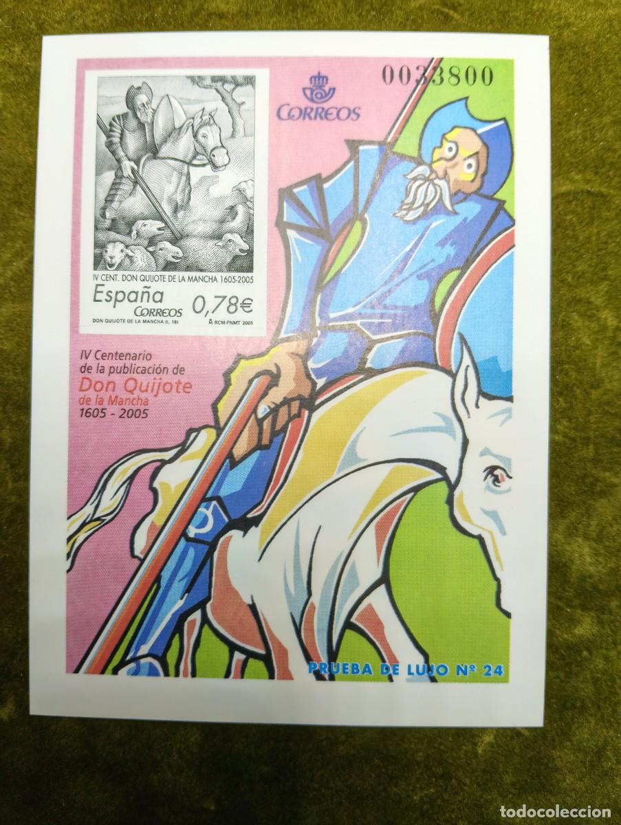 Sellos: CORREOS 2005 - PRUEBA DE LUJO IV CENTENARIO PUBLICACION DE EL QUIJOTE - N&ordm; 24