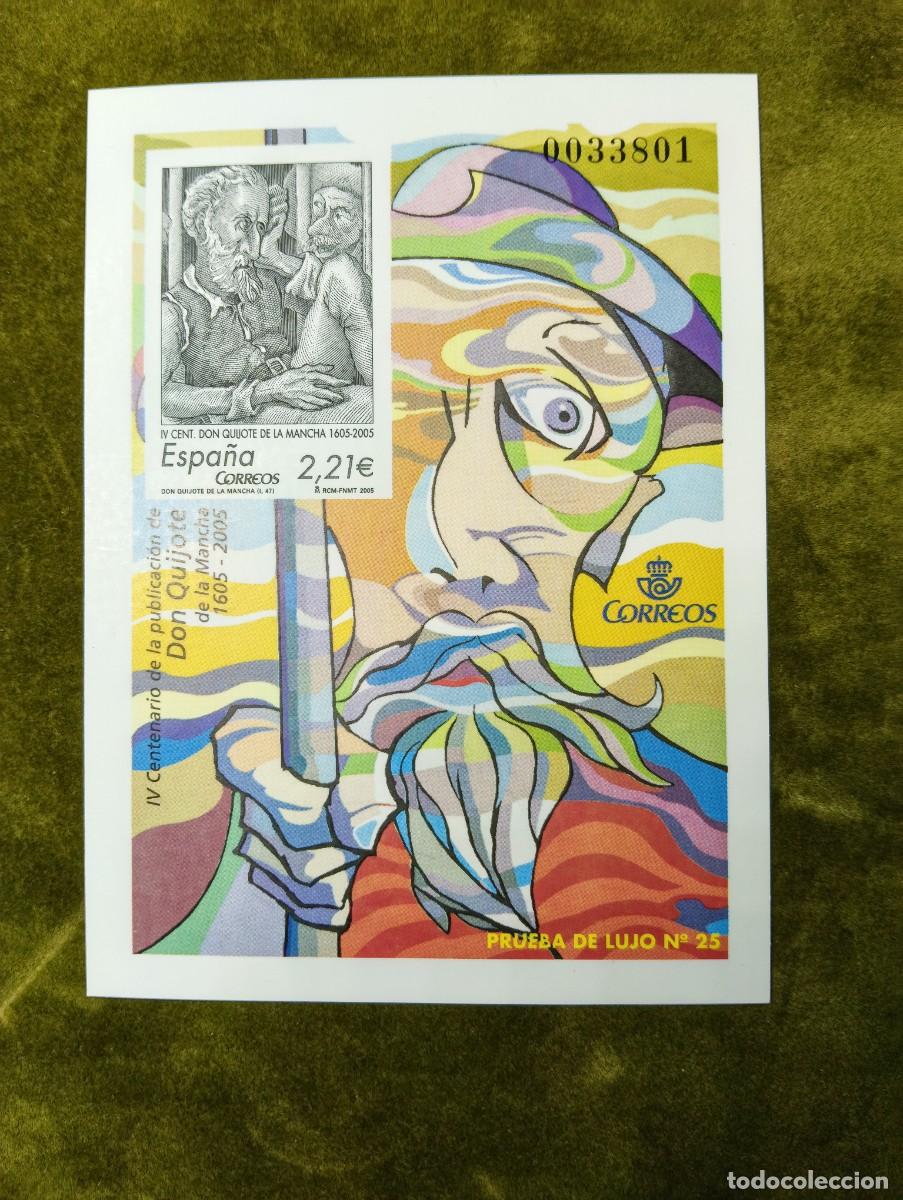 Sellos: CORREOS 2005 - PRUEBA DE LUJO IV CENTENARIO PUBLICACION DE EL QUIJOTE - N&ordm; 25