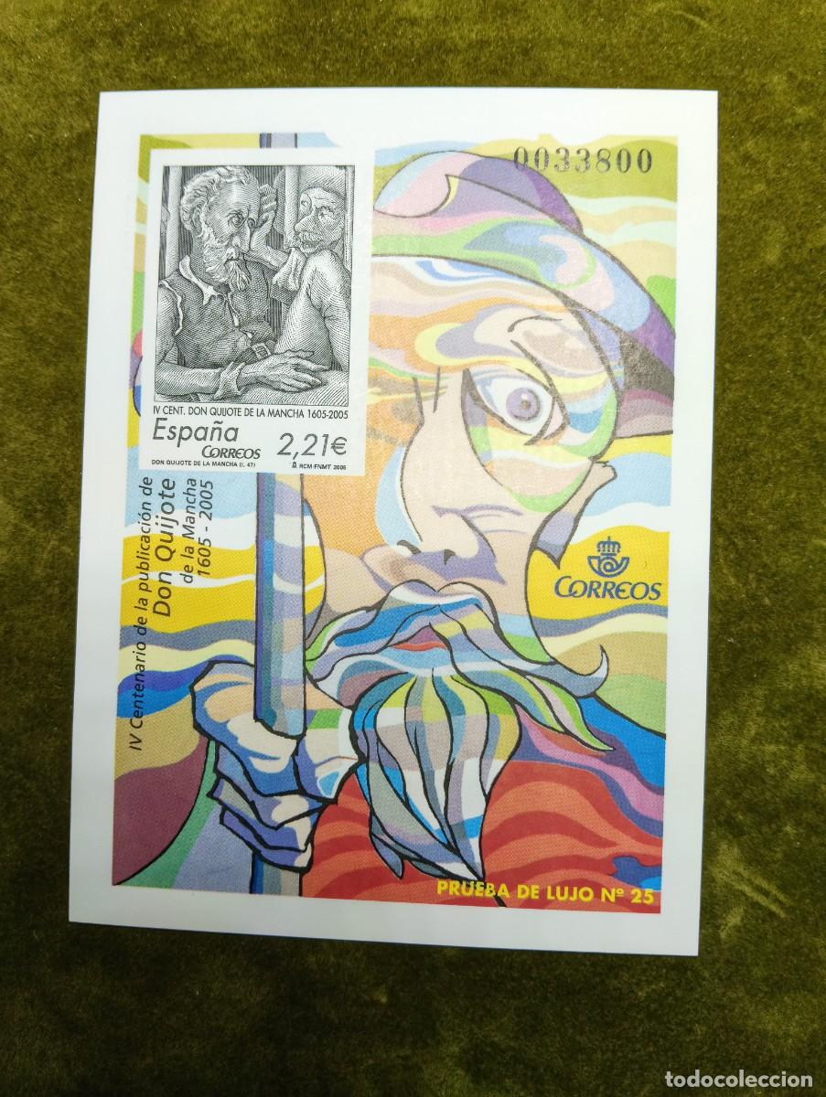 Sellos: CORREOS 2005 - PRUEBA DE LUJO IV CENTENARIO PUBLICACION DE EL QUIJOTE - N&ordm; 25