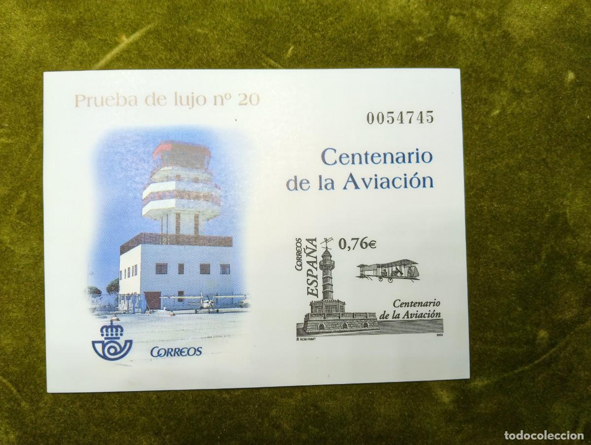Sellos: CORREOS ESPA&Ntilde;A - PRUEBA DE LUJO CENTENARIO DE LA AVIACION - N&ordm; 20