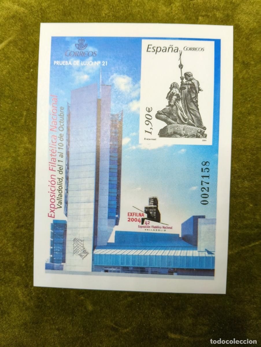 Sellos: CORREOS ESPA&Ntilde;A - PRUEBA DE LUJO EXFILNA VALLADOLID 2004 - N&ordm; 21