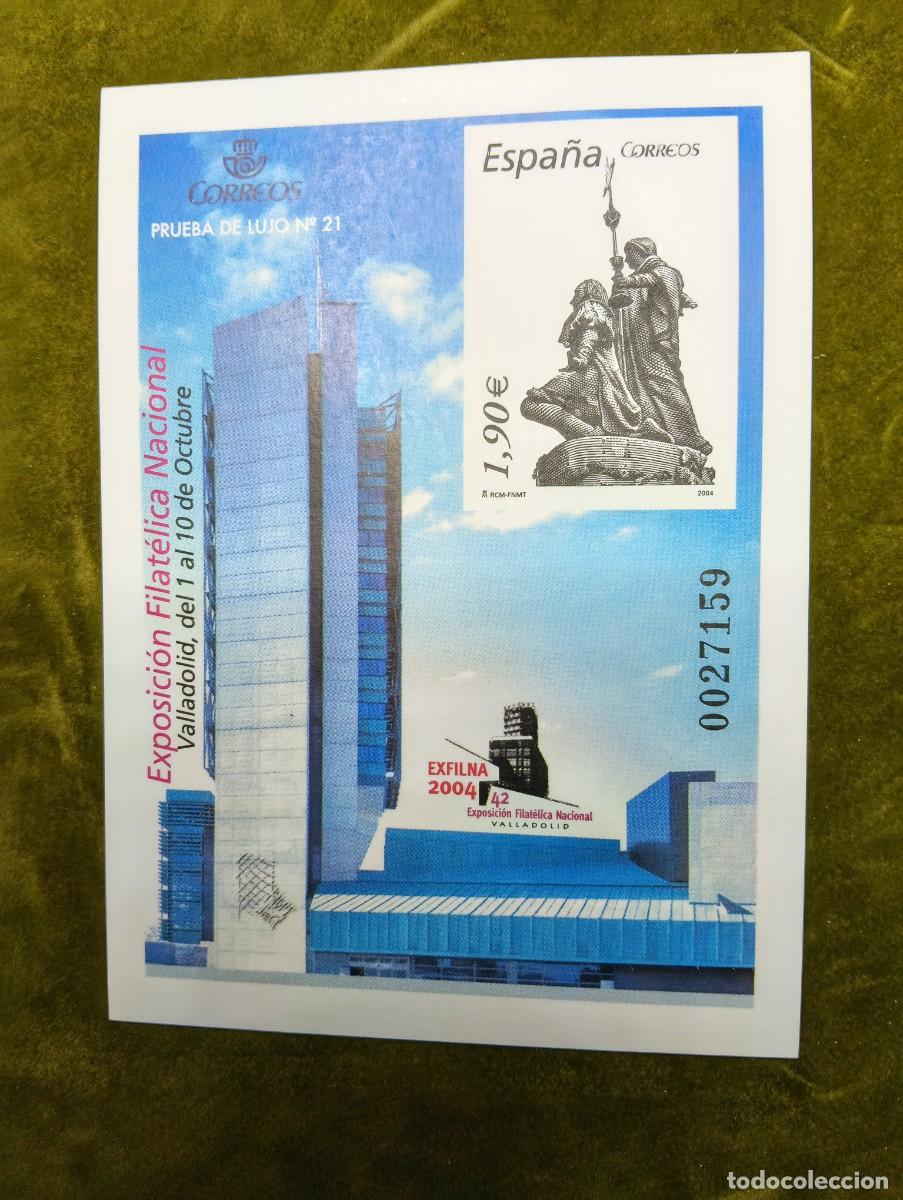 Sellos: CORREOS ESPA&Ntilde;A - PRUEBA DE LUJO EXFILNA VALLADOLID 2004 - N&ordm; 21