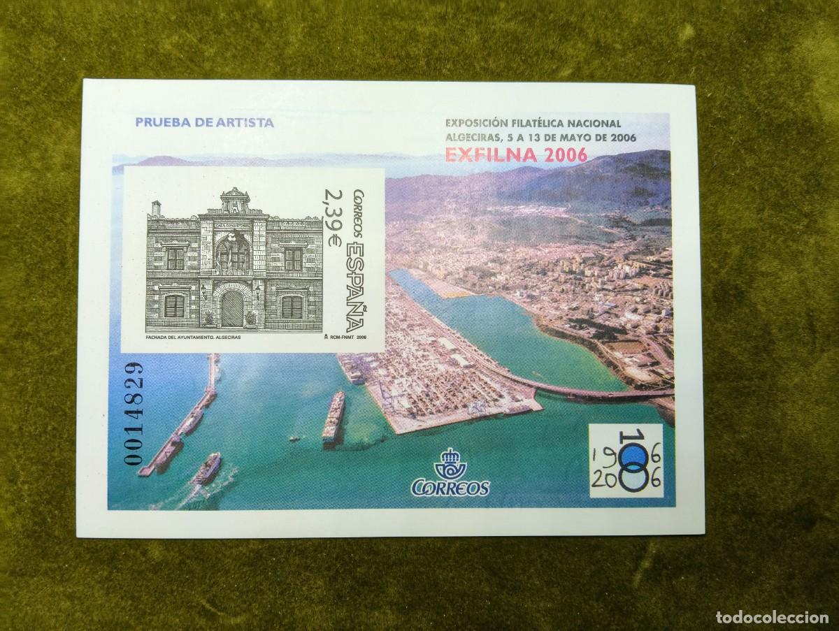 Sellos: CORREOS ESPA&Ntilde;A - PRUEBA DE ARTISTA EXFILNA ALGECIRAS 2006