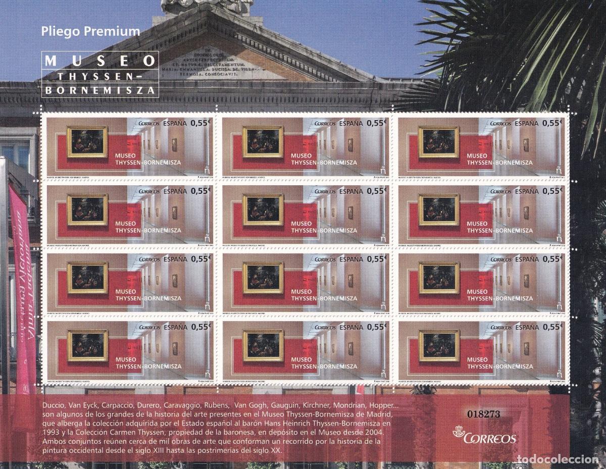 Sellos: CRS0963 SELLOS ESPA&Ntilde;A Pliego PREMIUM n&ordm; 17 Museo Thyssen A&ntilde;o 2015