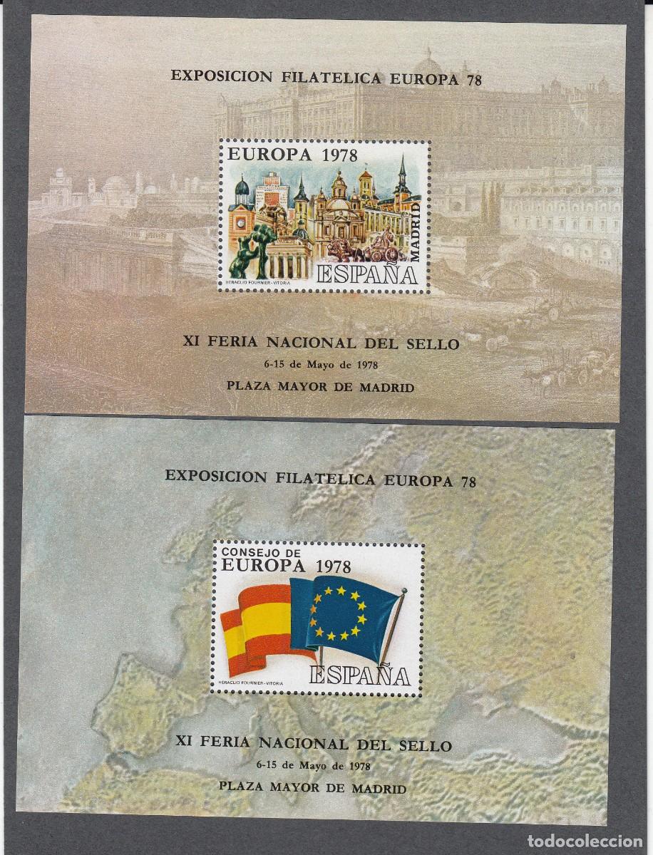 Briefmarken: 2 HOJITAS RECUERDO CONSEJO DE EUROPA 1978 - NUMS. 61 - 62
