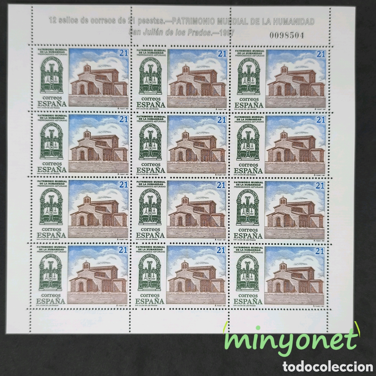 Sellos: Minipliego MP 57 de 1997 - Patrimonio Mundial de la Humanidad - San Juli&aacute;n de los Prados