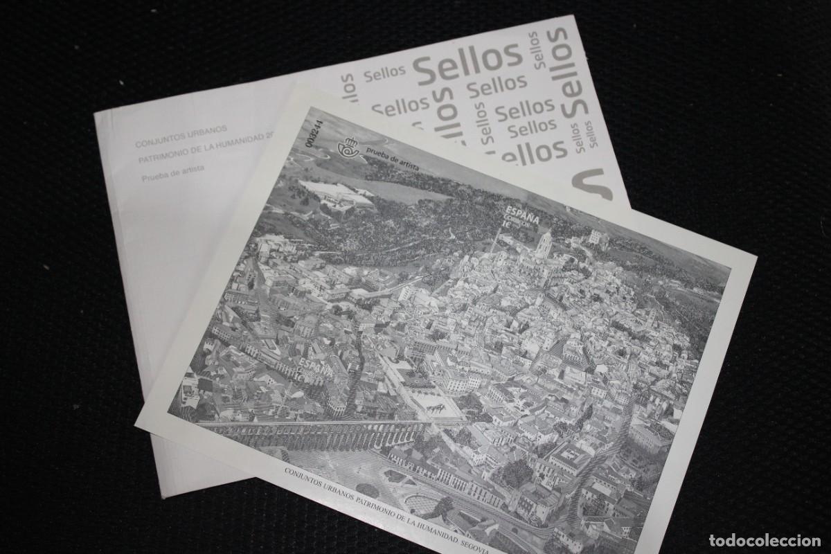 Sellos: SELLOS** ESPA&Ntilde;A PRUEBA DE ARTISTA N&ordm; 123 - SEGOVIA - CONJUNTO URBANO