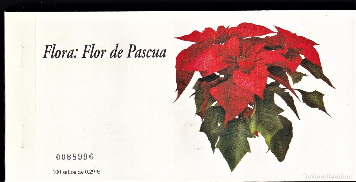 Selos: C5 Sellos Espa&ntilde;a, Carne de 100 sellos 2006 Flor de pascua valor de catalogo 100,00 euros a facial
