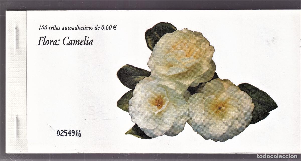 Selos: C23 Sellos Espa&ntilde;a, Carne de 100 sellos 2008 Camelia Valor de catalogo 180,00 euros a facial