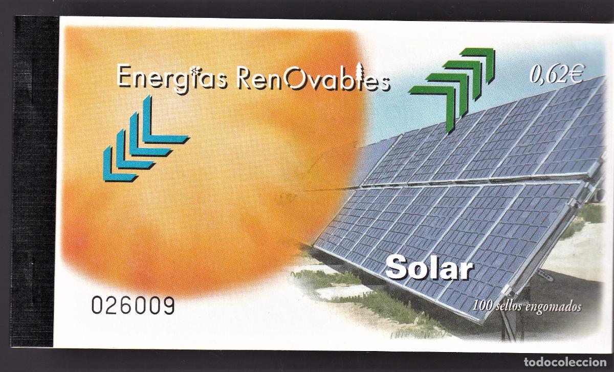 Selos: C35 Sellos Espa&ntilde;a, Carne de 100 sellos 2009 Energia solar Valor de catalogo 185,00 euros a facial