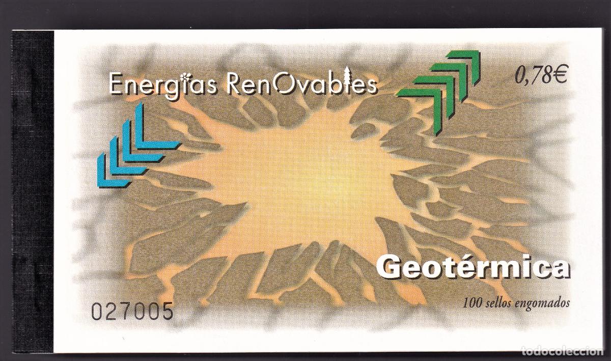 Briefmarken: C36 Sellos Espa&ntilde;a, Carne de 100 sellos 2009 Energia geotermica Valor de catalogo 225,00 euros a faci