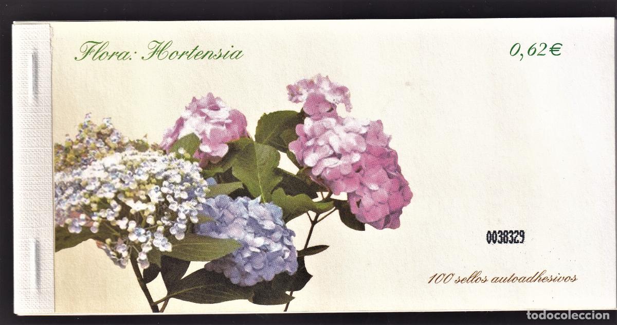 Selos: C31 Sellos Espa&ntilde;a, Carne de 100 sellos 2009 Hortensia Valor de catalogo 185,00 euros a facial