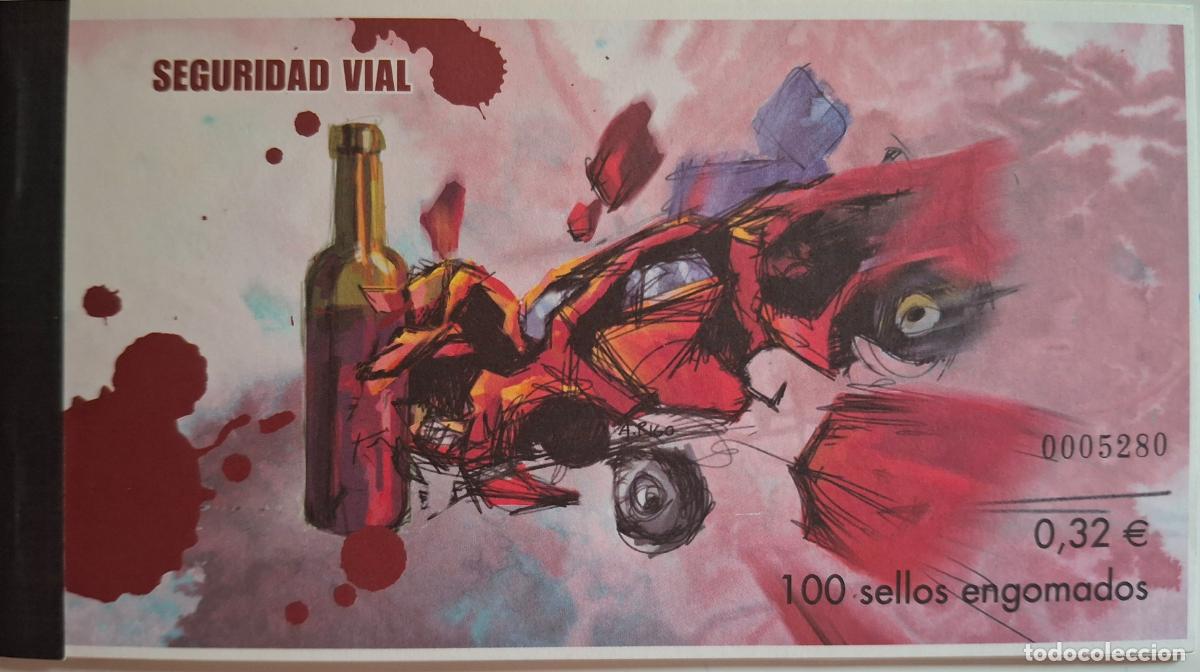 Selos: C38 Sellos Espa&ntilde;a, Carne de 100 sellos 2009 Seguridad vial Valor de catalogo 80,00 euros a facial