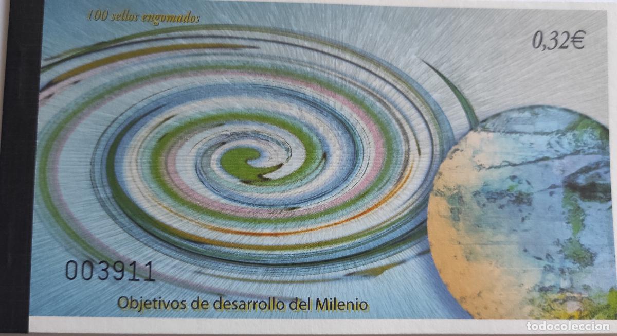 Selos: C37 Sellos Espa&ntilde;a, Carne de 100 sellos 2009 Desarrollo del milenio Valor de catalogo 80,00 euros a f